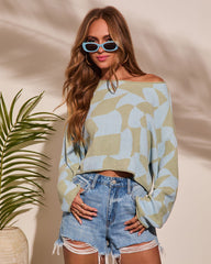 Rowyn Checkered Abstract Sweater