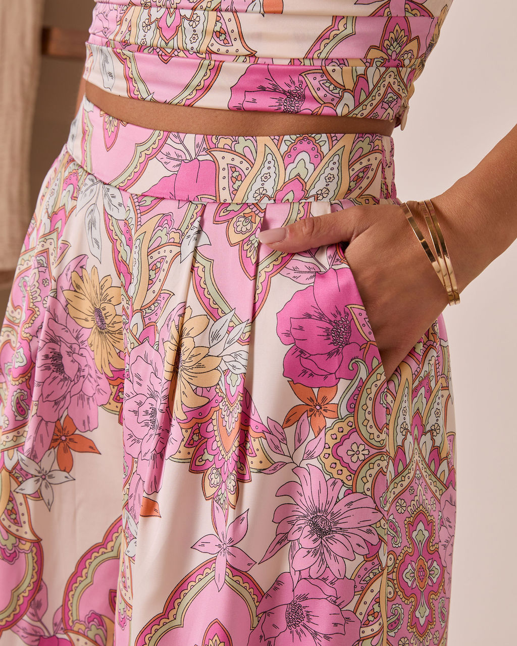 Monie Floral Wide Leg Pants