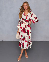 Sweet For You Kimono Sleeve Midi Dress