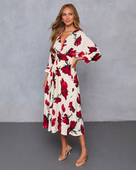 Sweet For You Kimono Sleeve Midi Dress