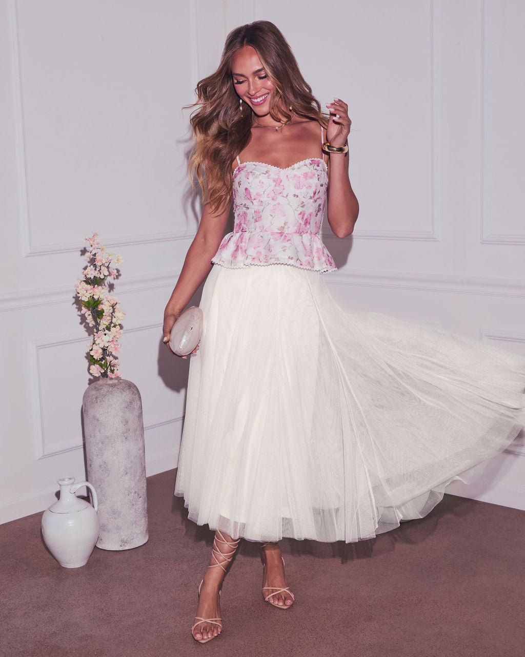 Islie Floral Peplum Top