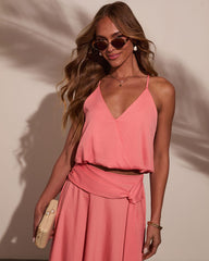 Sharena Surplice Crop Top