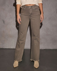 Marlien Rigid 90's Vintage Frayed Hem Jeans