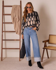 Sevenah Cut Out Lace Top