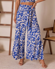 Veniah Abstract Wide Leg Pants