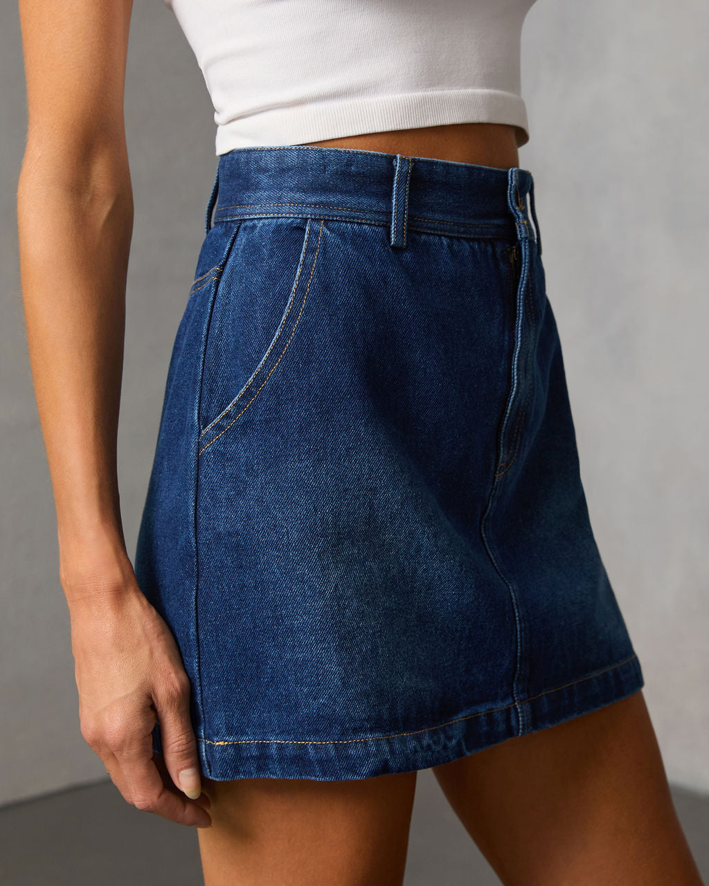 Marlborough Denim Mini Skirt