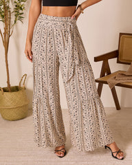 Mystic Wanderer Wide Leg Printed Pants