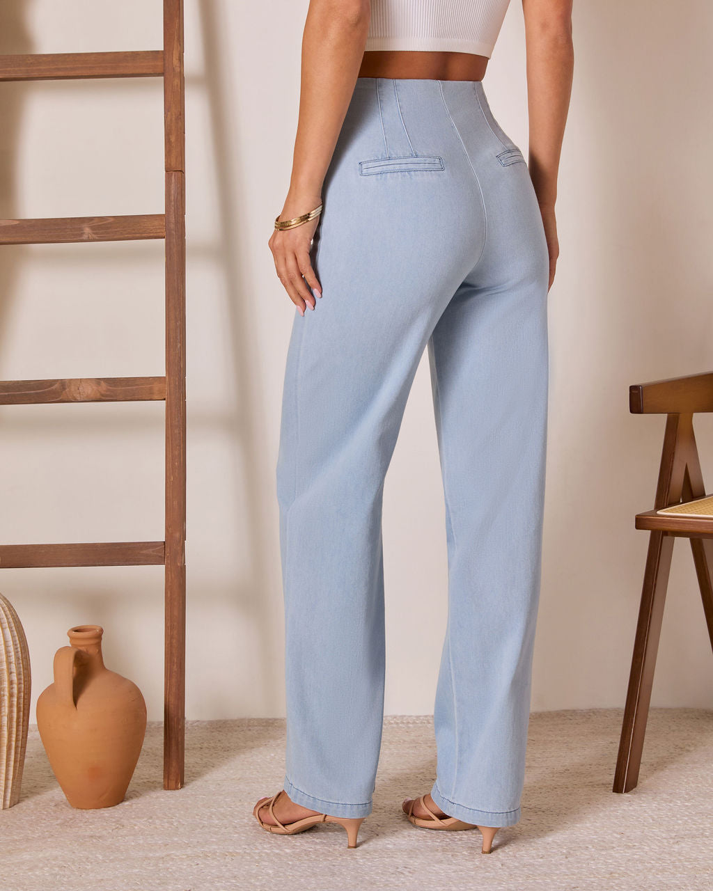 Lianne High Rise Denim Pants