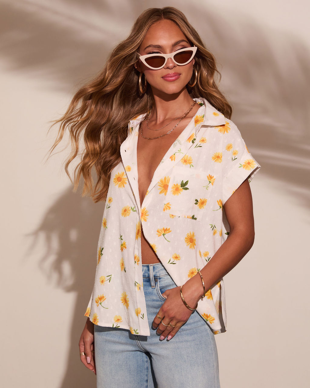 Noema Floral Button Down Top