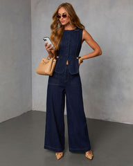 Annise Denim Vest Top