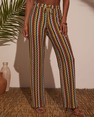 Jonah Striped Coverup Crochet Pants