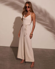 Keilan Cowl Neck Jumpsuit