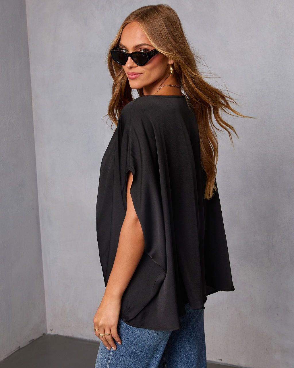 Mallena Slit Sleeve Top