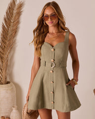 Nida Waist Belt Mini Dress