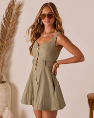 Nida Waist Belt Mini Dress