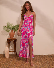 Susanne Halter Floral Maxi Dress