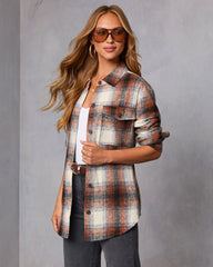 Marvis Plaid Waist Tie Shacket