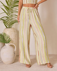 Meila Drawstring Wide Leg Pants