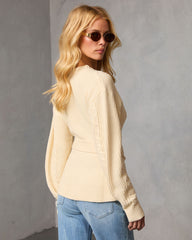 Old Harbor Belted Cable Knit Sweater