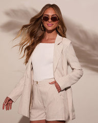Juliet Days Striped Lightweight Blazer