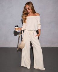 Dream A Little Off the Shoulder Jumpsuit