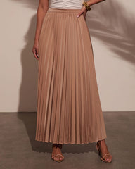 Samina Pleated Maxi Skirt