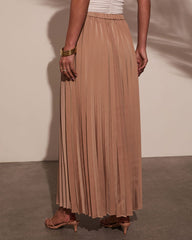 Samina Pleated Maxi Skirt