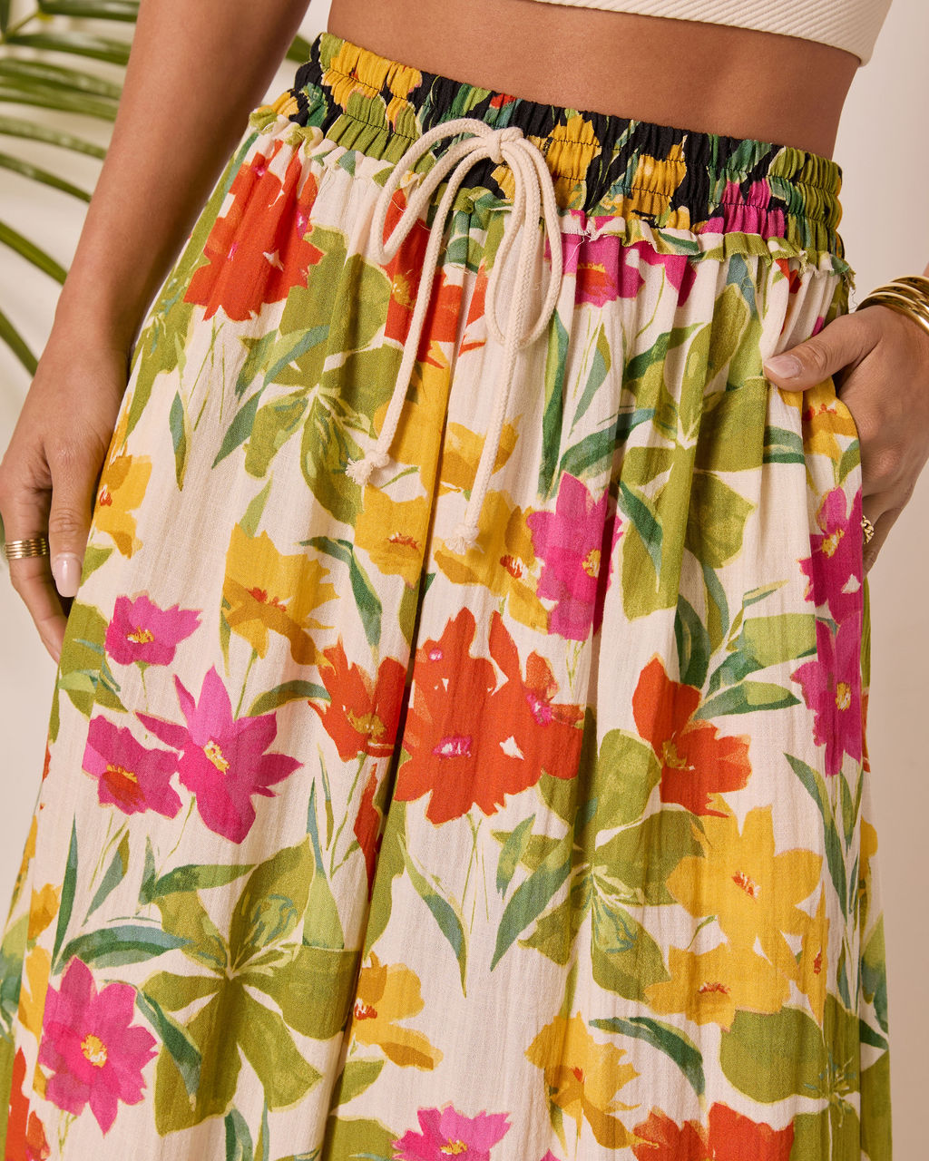 Betsie Drawstring Floral Pants