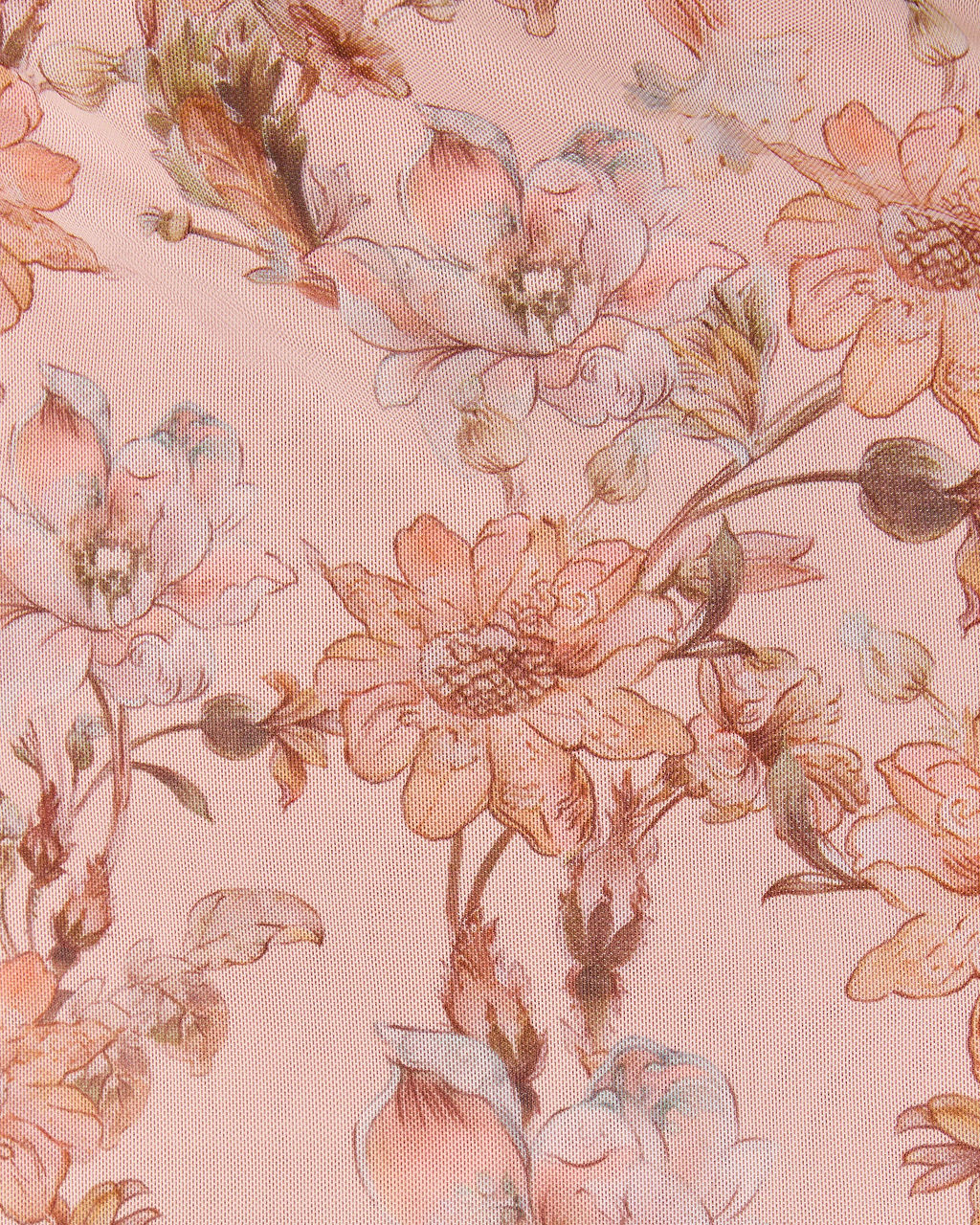 Honey Haze Strapless Floral Midi Dress