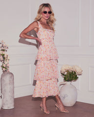 Rhea Tiered Floral Maxi Dress