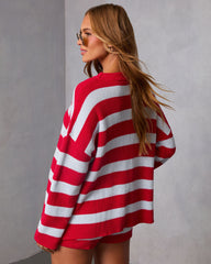 Galilea Striped Long Sleeve Sweater