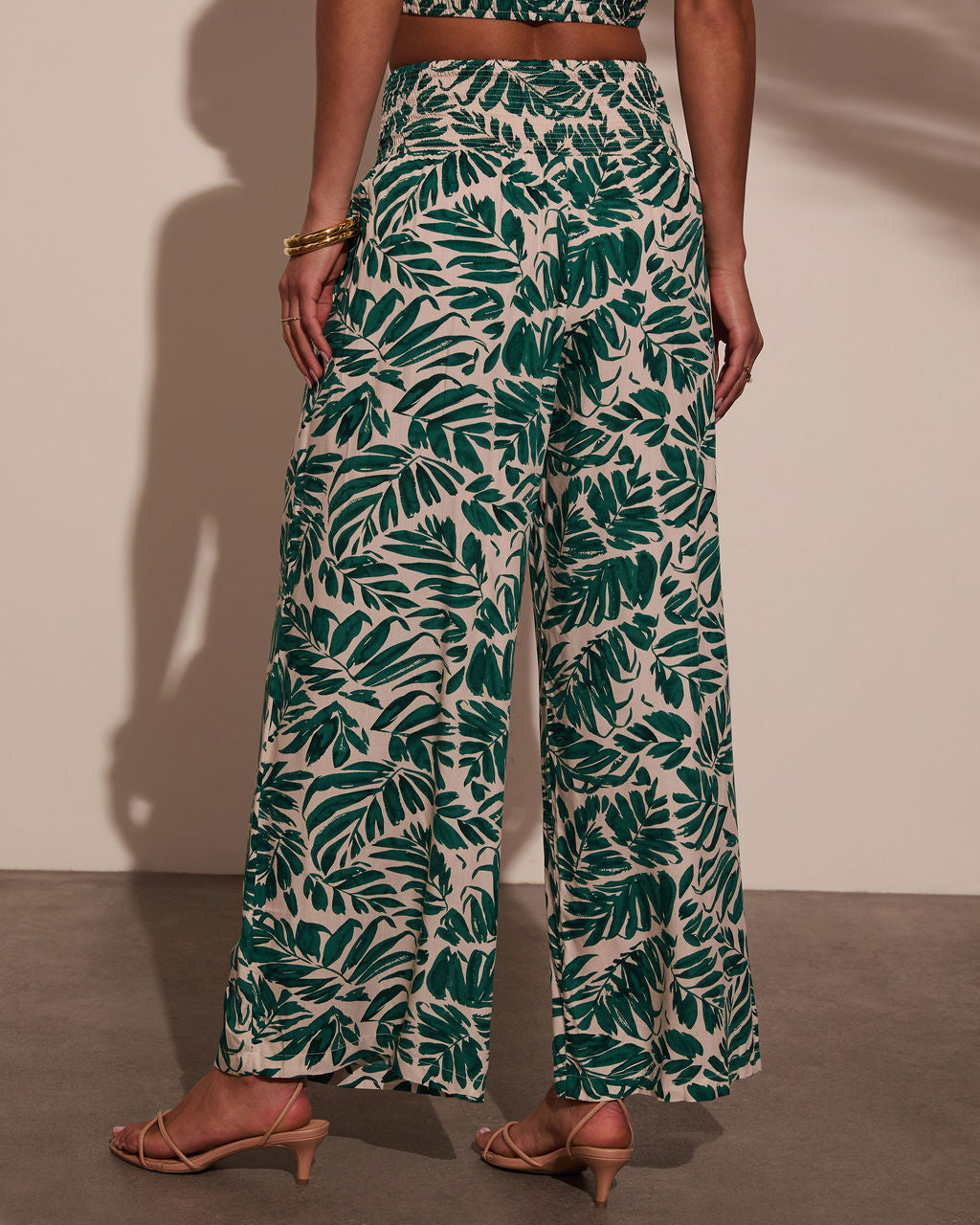 Salena Palm Wide Leg Pants