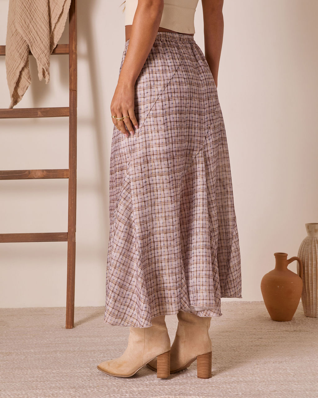 Range Romance Drawstring Maxi Skirt