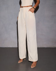 Sun Dazed Linen Straight Leg Trouser