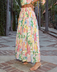 Island Muse Tropical Maxi Skirt