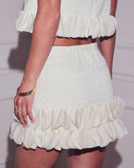 Moonbeam Tweed Mini Skirt