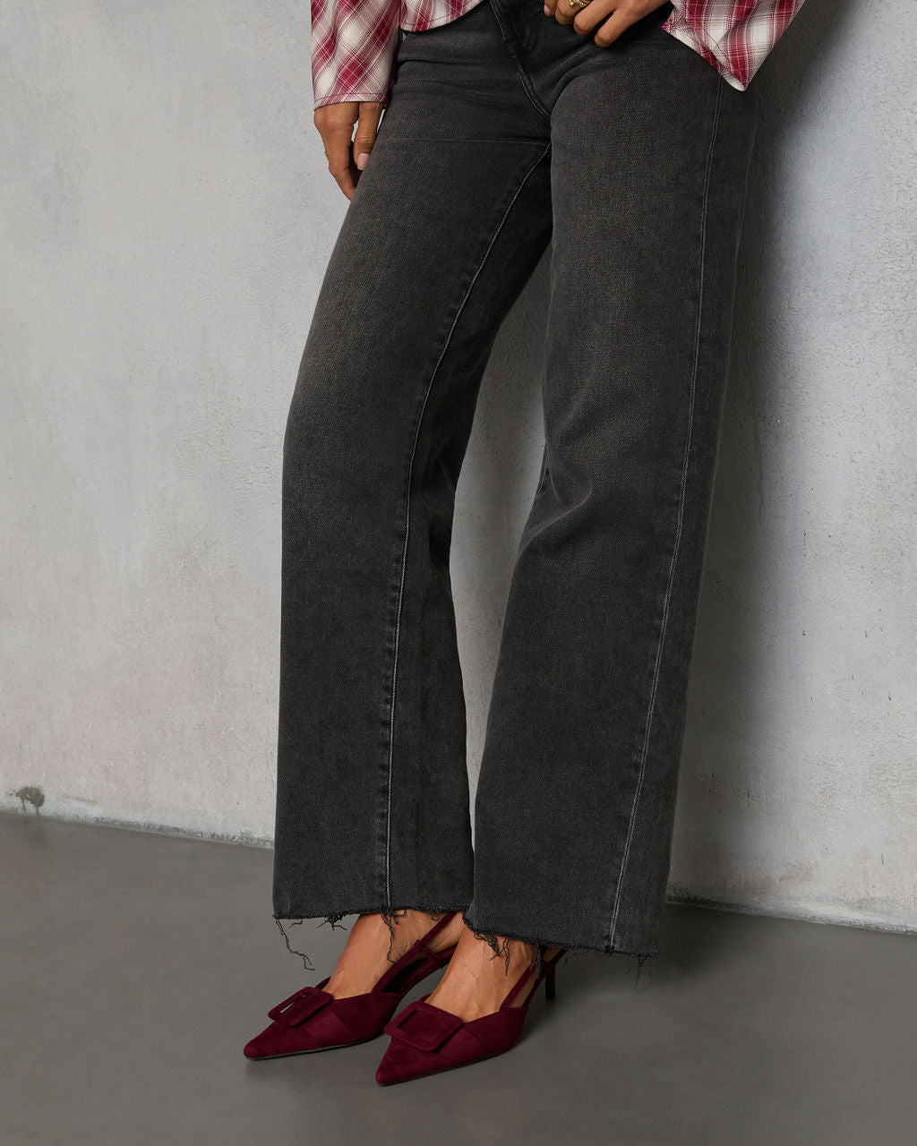 Hazel Lane Buckle Suede Slingback Heels