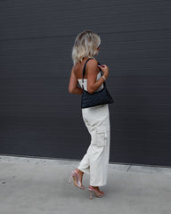 Marquette Strapless Cargo Jumpsuit