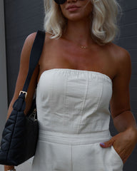 Marquette Strapless Cargo Jumpsuit