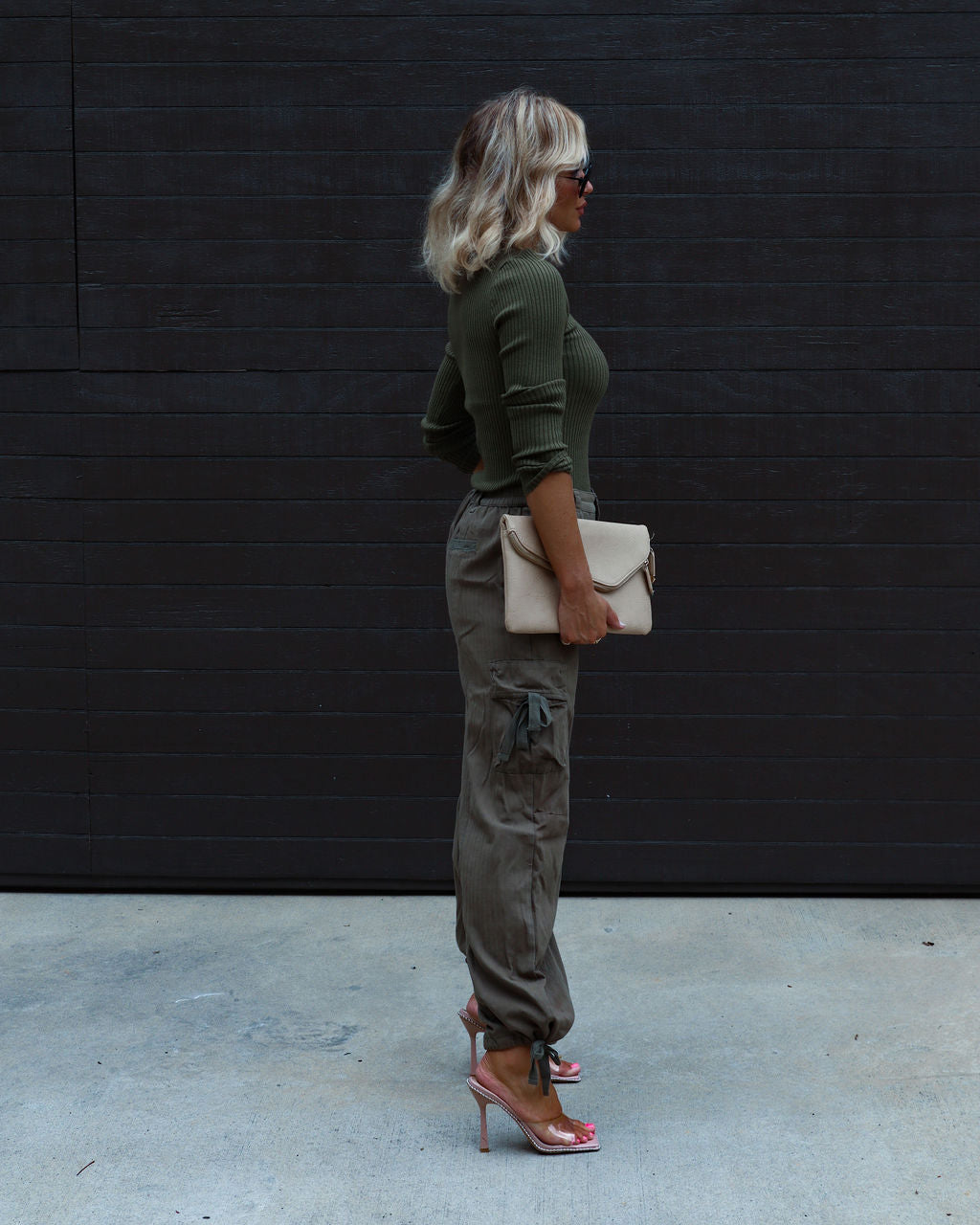 Montclair Cutout Ribbed Knit Sweater Top