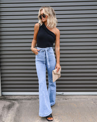 Kemsley Cotton One Shoulder Bodysuit