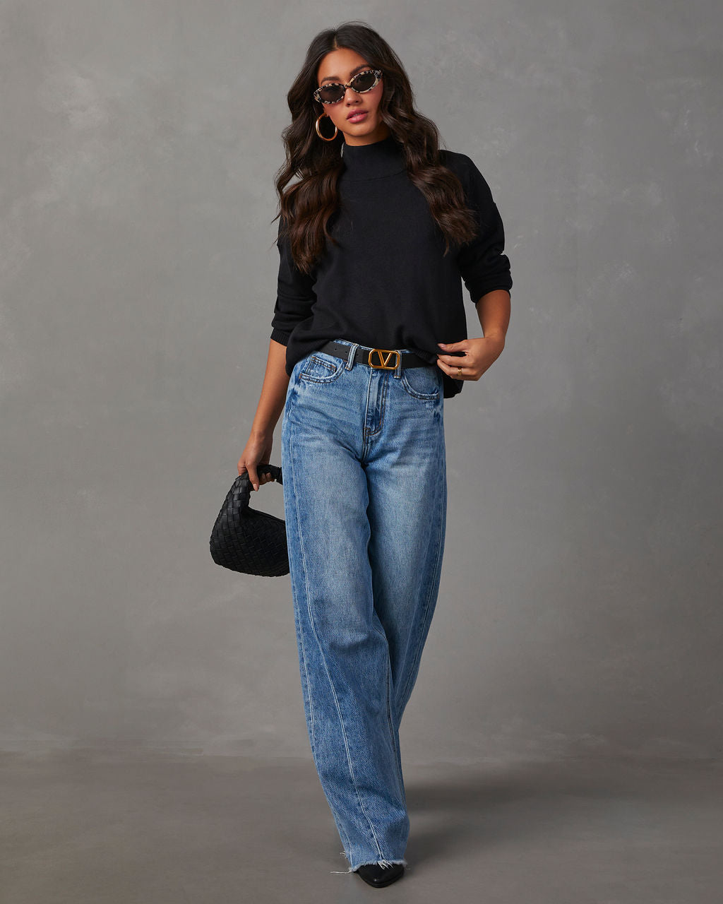 Parkin Mock Neck Knit Sweater