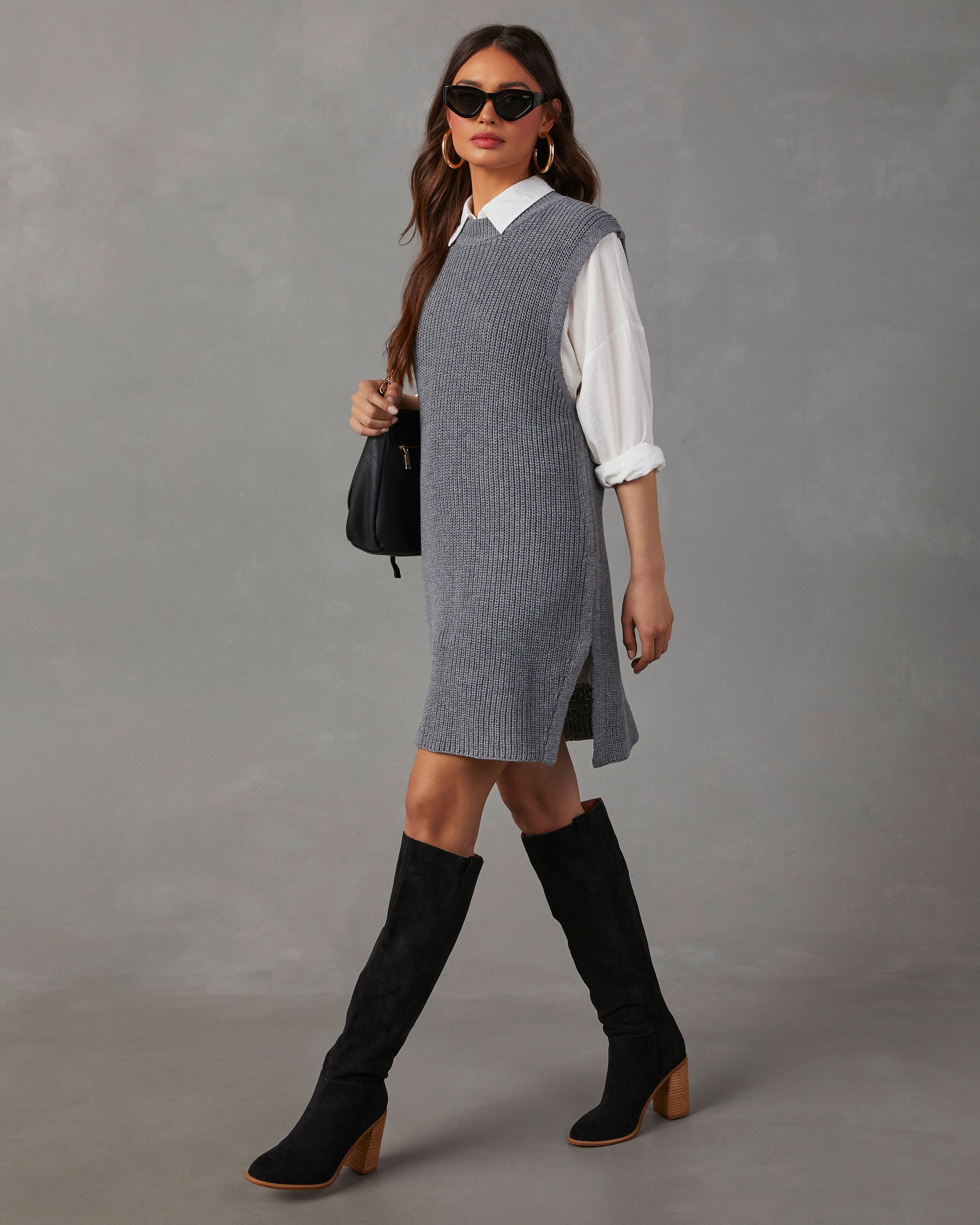 Let Her Be Knit Mini Dress