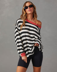 Morwenna Striped Long Sleeve Top