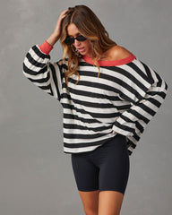 Morwenna Striped Long Sleeve Top